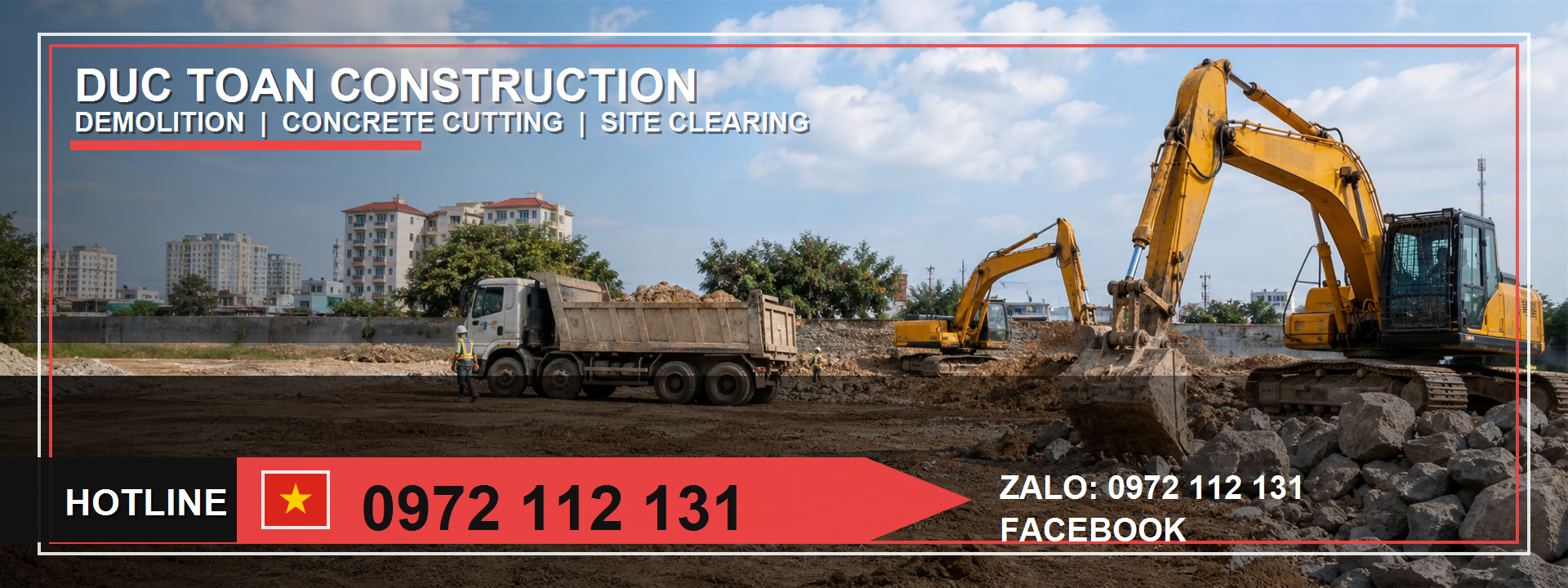 thuê máy xúc gắn búa thủy lực TPHCM
